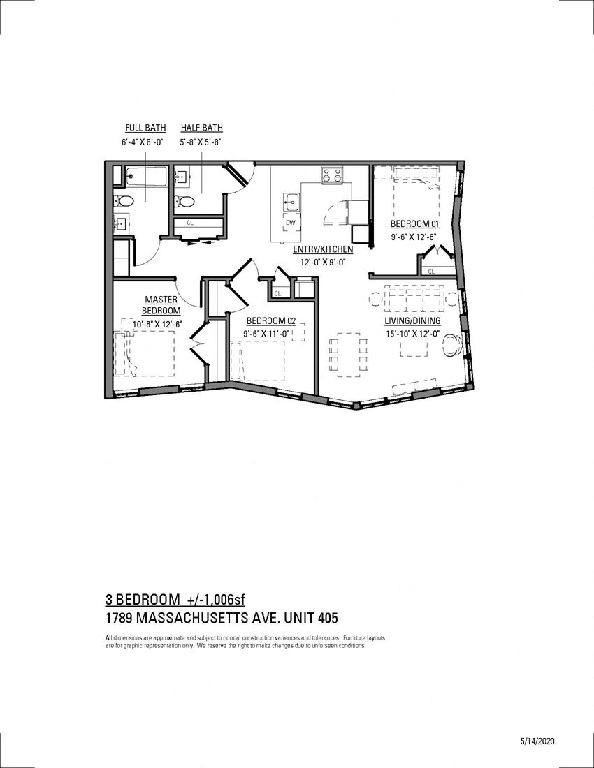 1789 MASSACHUSETTS, UNIT 405